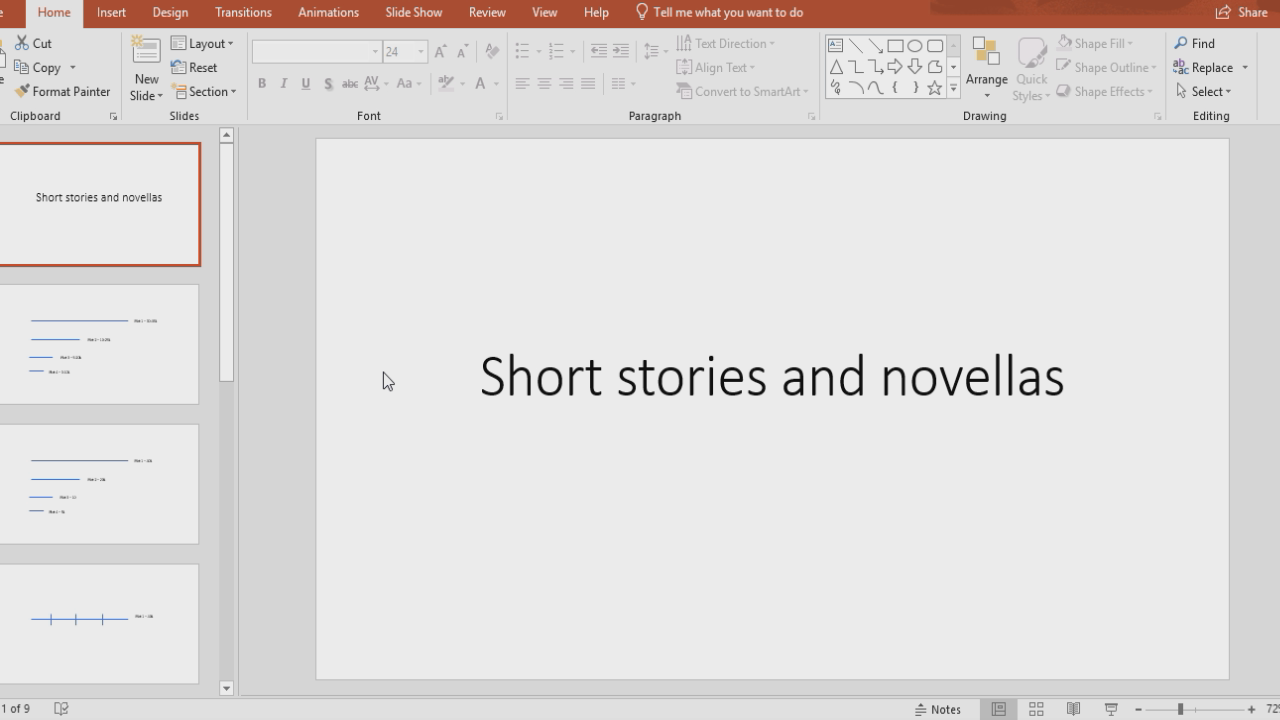 16 - Short stories and novellas