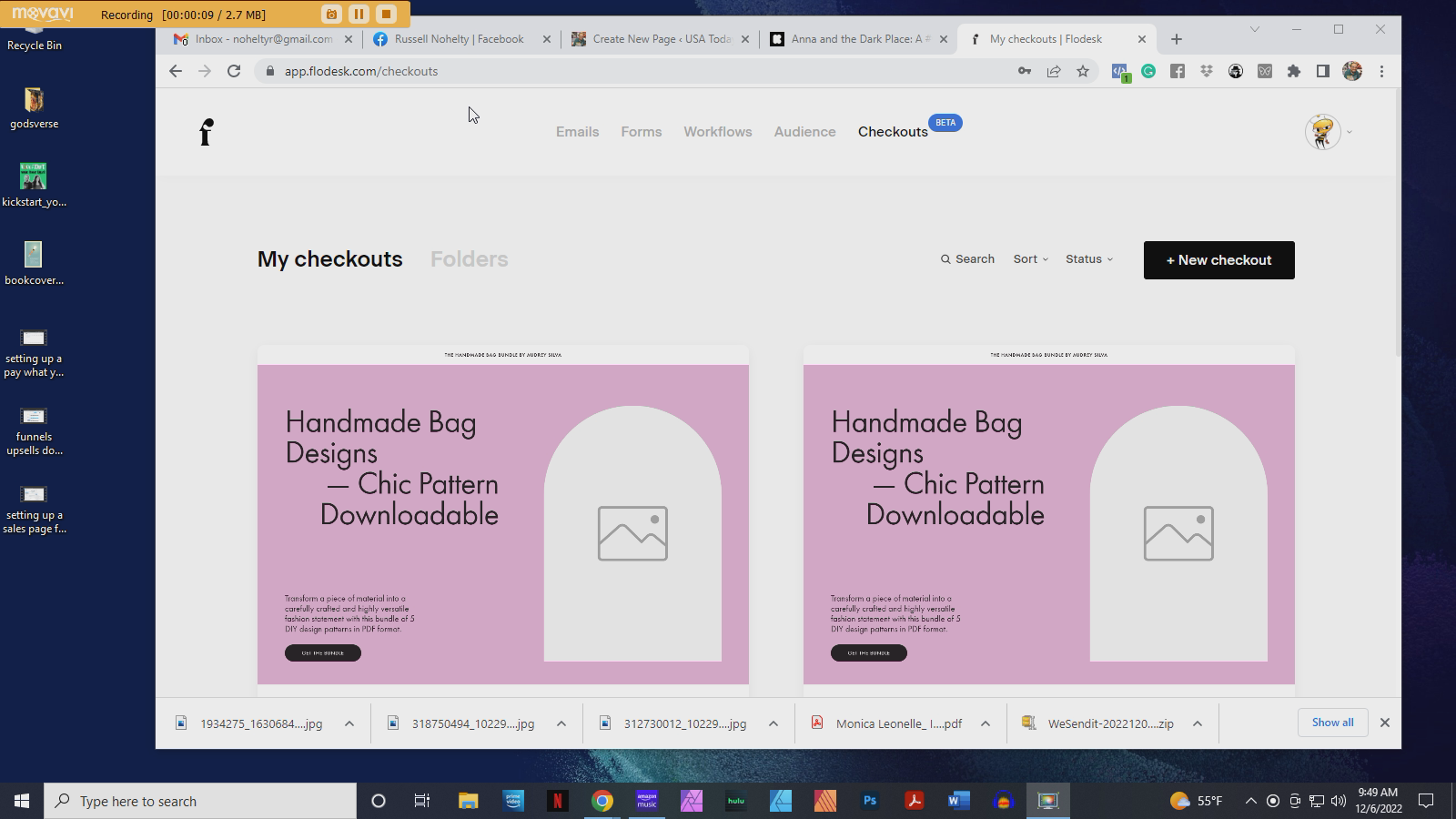 Making a sales page from a Kickstarter page through Flodesk
