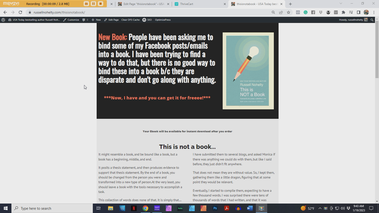 Non-fiction pay-what-you-want offer walkthrough