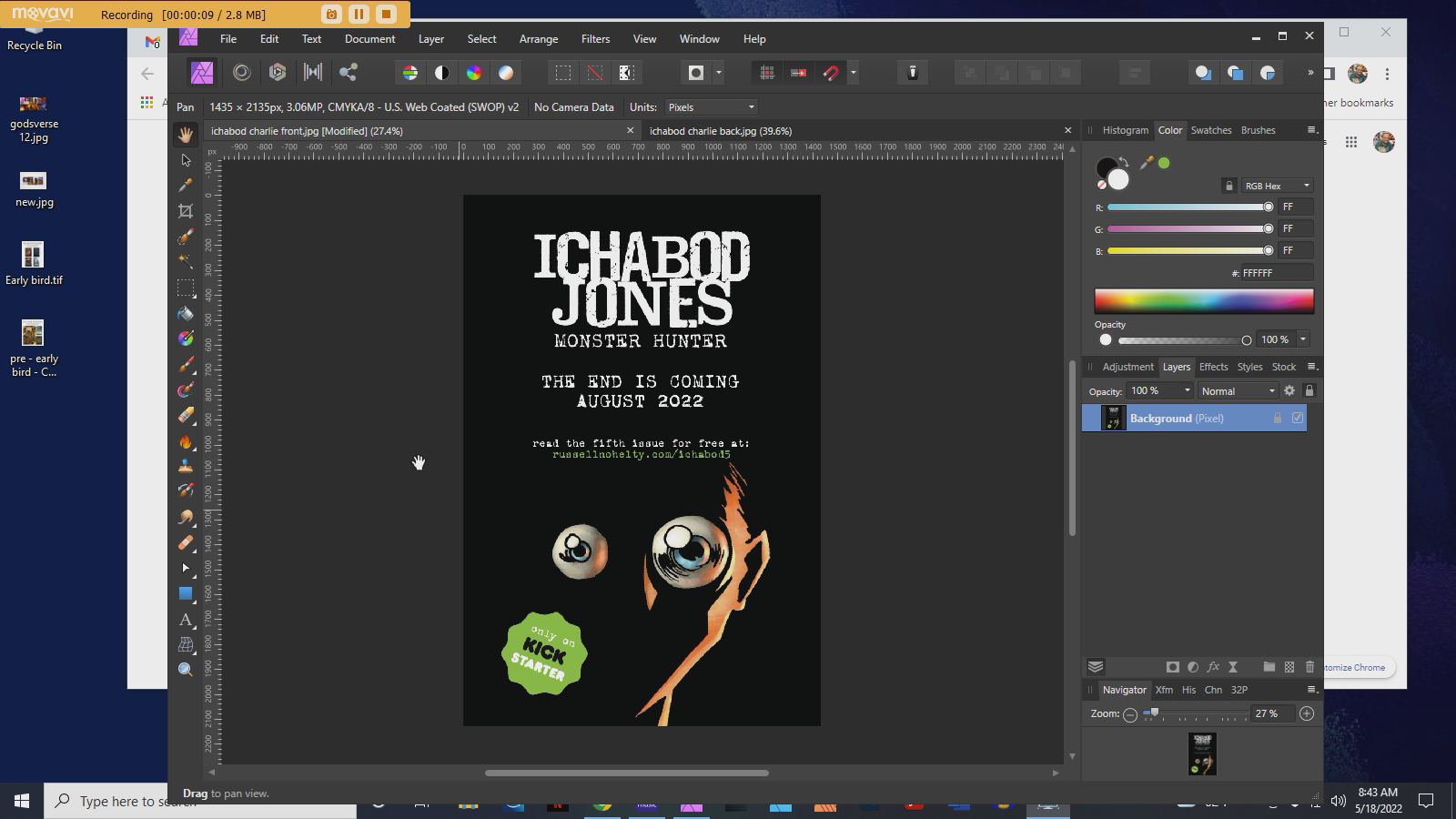 The postcard trick when packing books